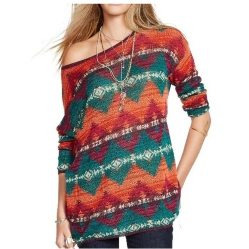 Denim & Supply Ralph Lauren Aztec Southwestern Knit Sweater Womens Size Small - Picture 11 of 11